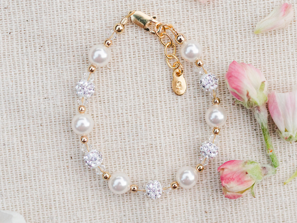 18k Yellow Gold 3-4mm Natural Freshwater Baby Pearl Bracelets, Handmade Baby Golden Pearl Bracelets Freshwater hotsell Baby Pearl Beaded Choker