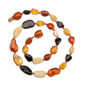 SALE!  24-Piece Amber Teething Necklace Package with Display