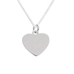 Sterling Silver Children's Engraveable Heart Necklace