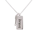 Sterling Silver Brave Necklace for Girls