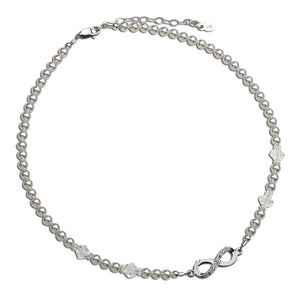 Sterling Silver LDS Baptism Infinity Necklace (6-12 years)