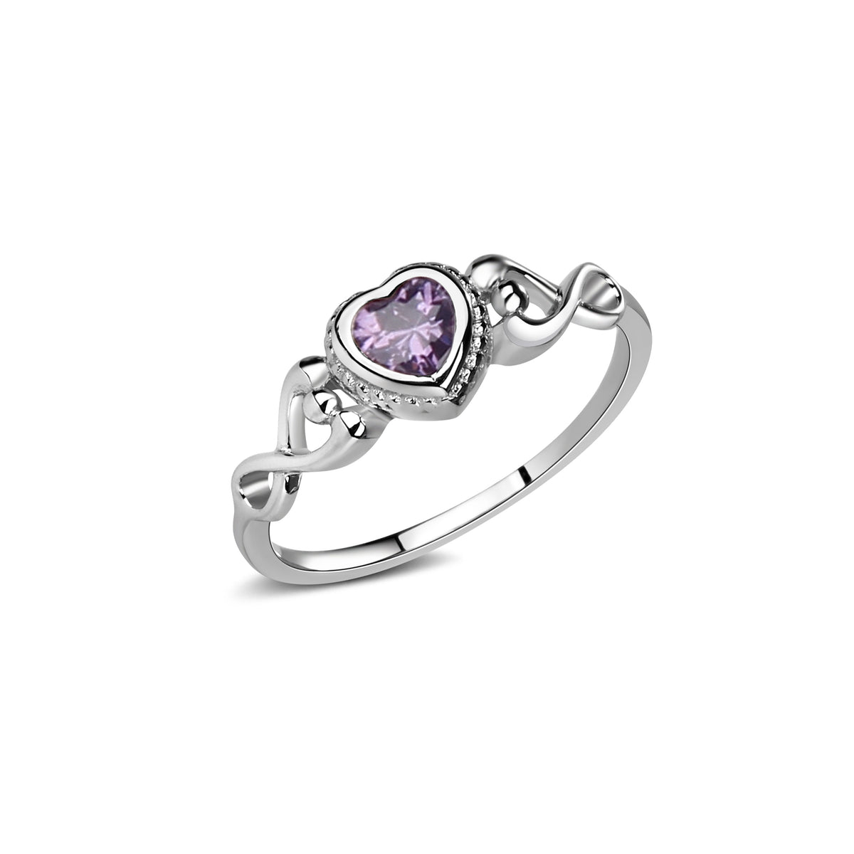 Kay jewelers amethyst heart on sale ring