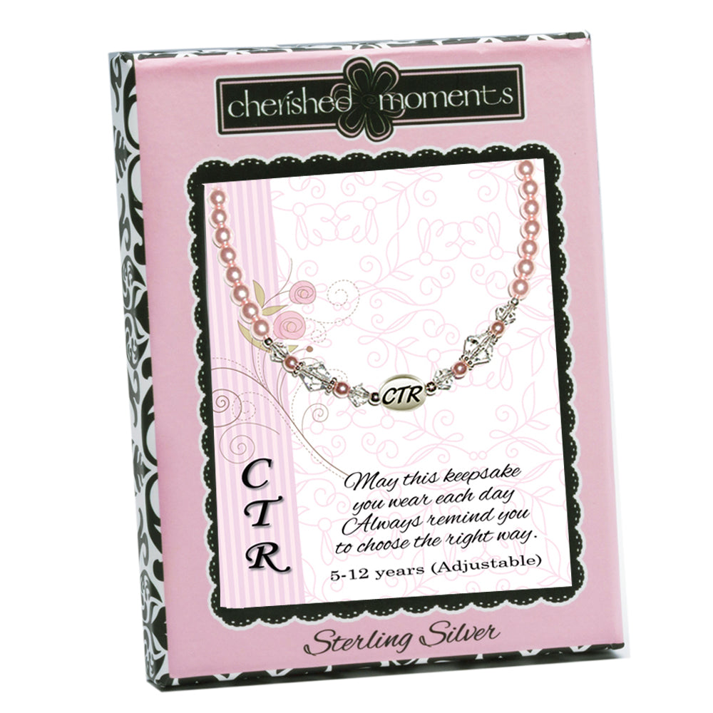 CTR Necklace Pink Pearl for Girls