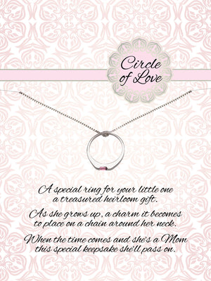 Circle of Love Keepsake Gift for Girls Baby Gift