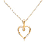 Children's 14K Gold Plated Heart Necklace for Kids