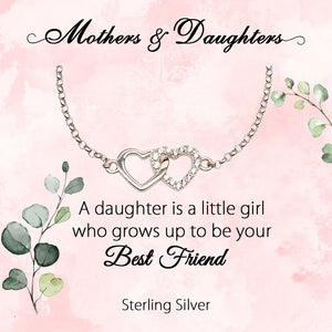 Sterling Silver Mother and Daughter Meaningful jewelry Gift