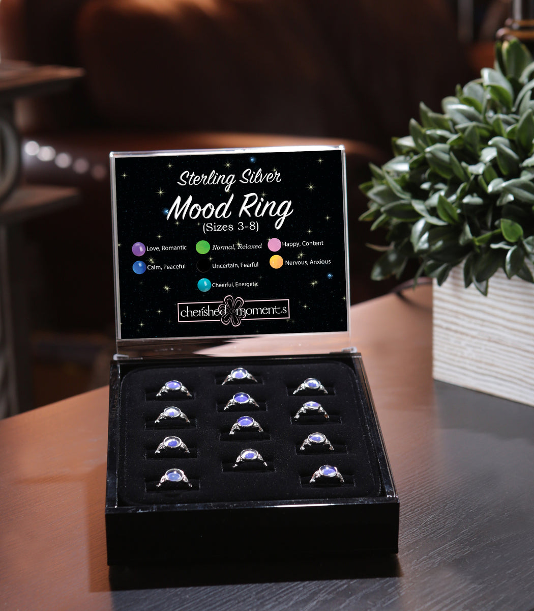 12-Piece Square Color Changing Mood Ring Assortment for Kids & Women –  Cherished Moments Jewelry