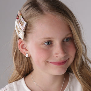 Sterling Silver Girl's Lavender Unicorn Earrings