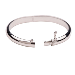 Sterling Silver Baby Bangle Bracelet with FREE Engraving - Bangle (Classic)