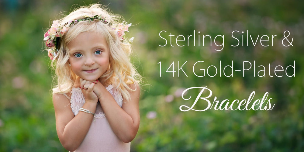 Sterling Silver & 14K Children's Bracelets - Cherished Moments Jewelry