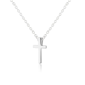 Children's Sterling Silver Dainty Cross Charm Necklace for First Communion or Confirmation Gifts for Girls, Kids 1st Holy Communion Necklace