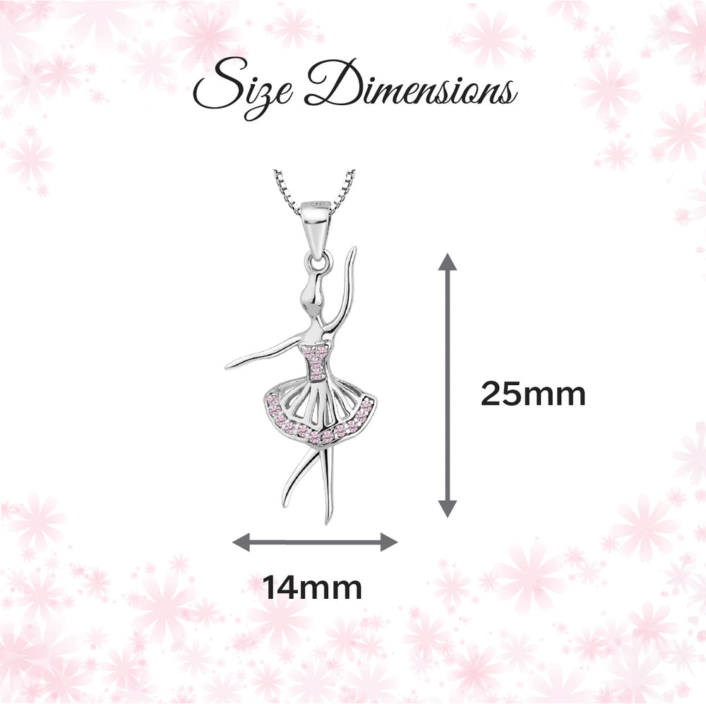 Sterling Silver Children's Ballerina Necklace for Girls - Cherished Moments Jewelry