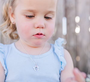 Sterling Silver Big Sis Daisy Necklace for Big Sisters