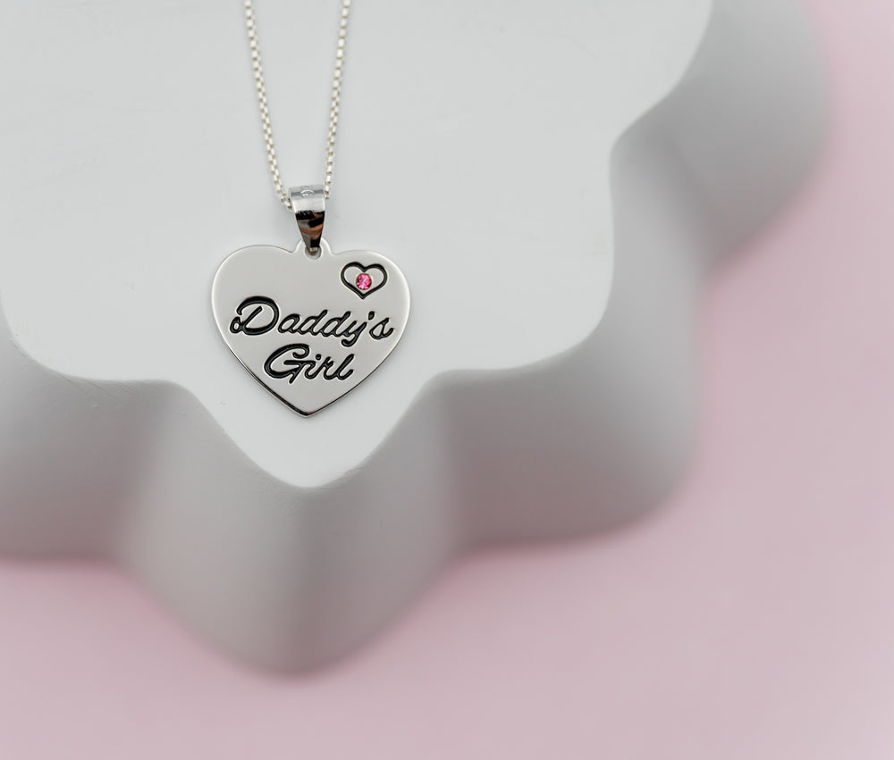 Sterling Silver Daddy's Girl Necklace - Cherished Moments Jewelry