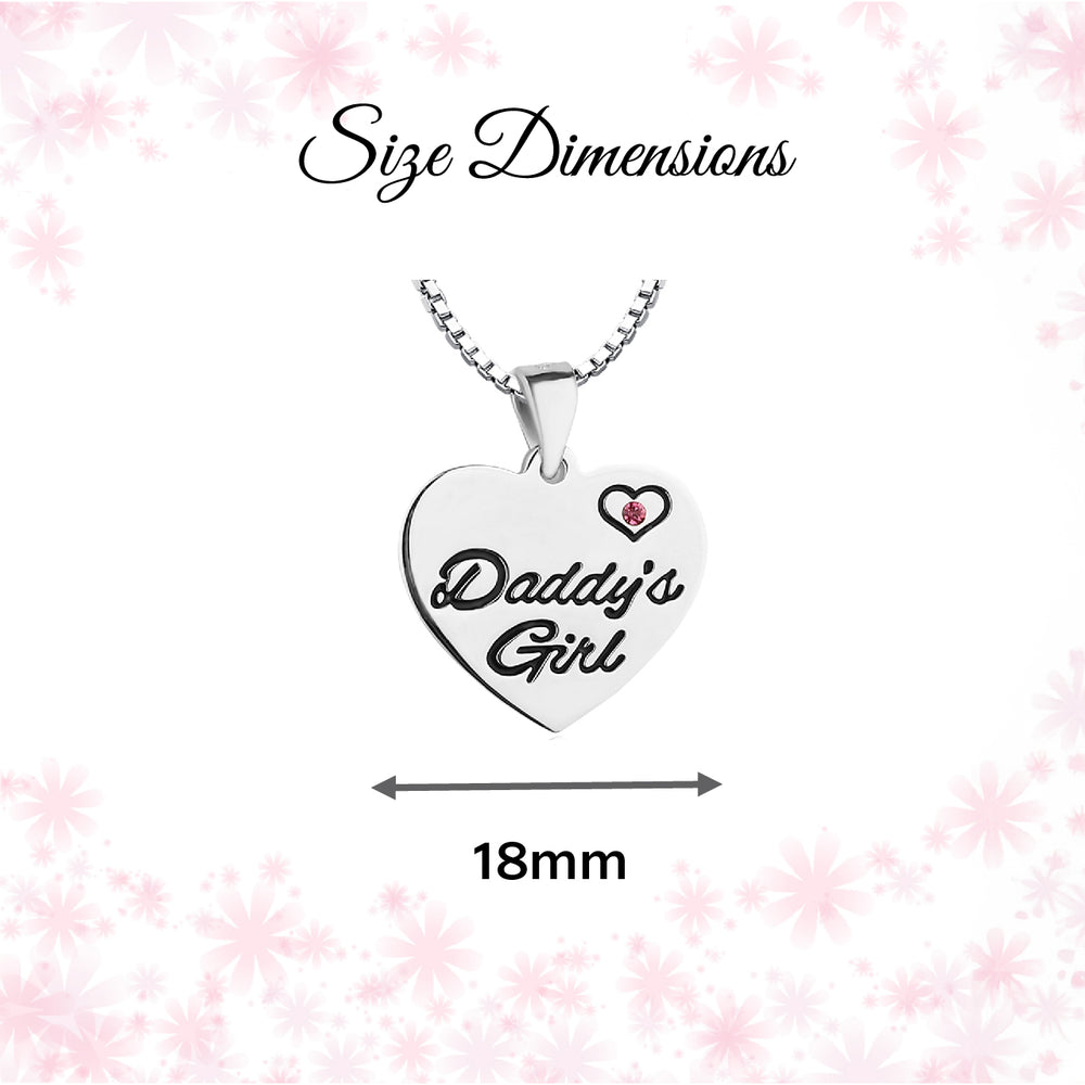 Sterling Silver Daddy's Girl Necklace - Cherished Moments Jewelry