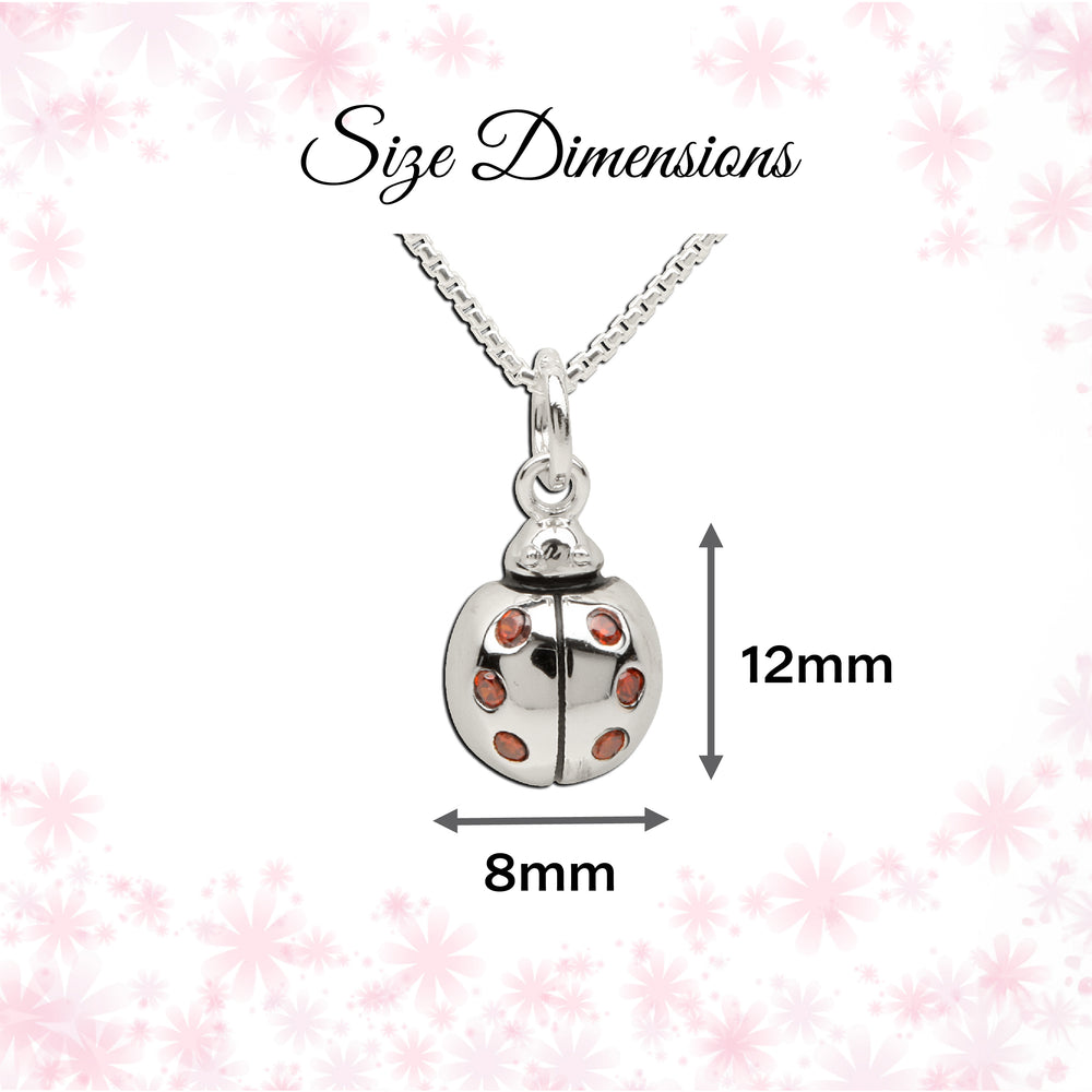 Sterling Silver Kid's Ladybug Necklace