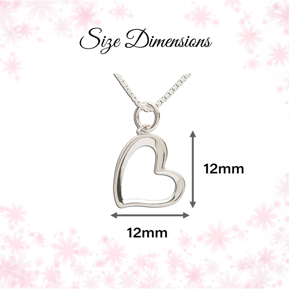 Sterling Silver Kid's Sassy Heart Necklace - Cherished Moments Jewelry