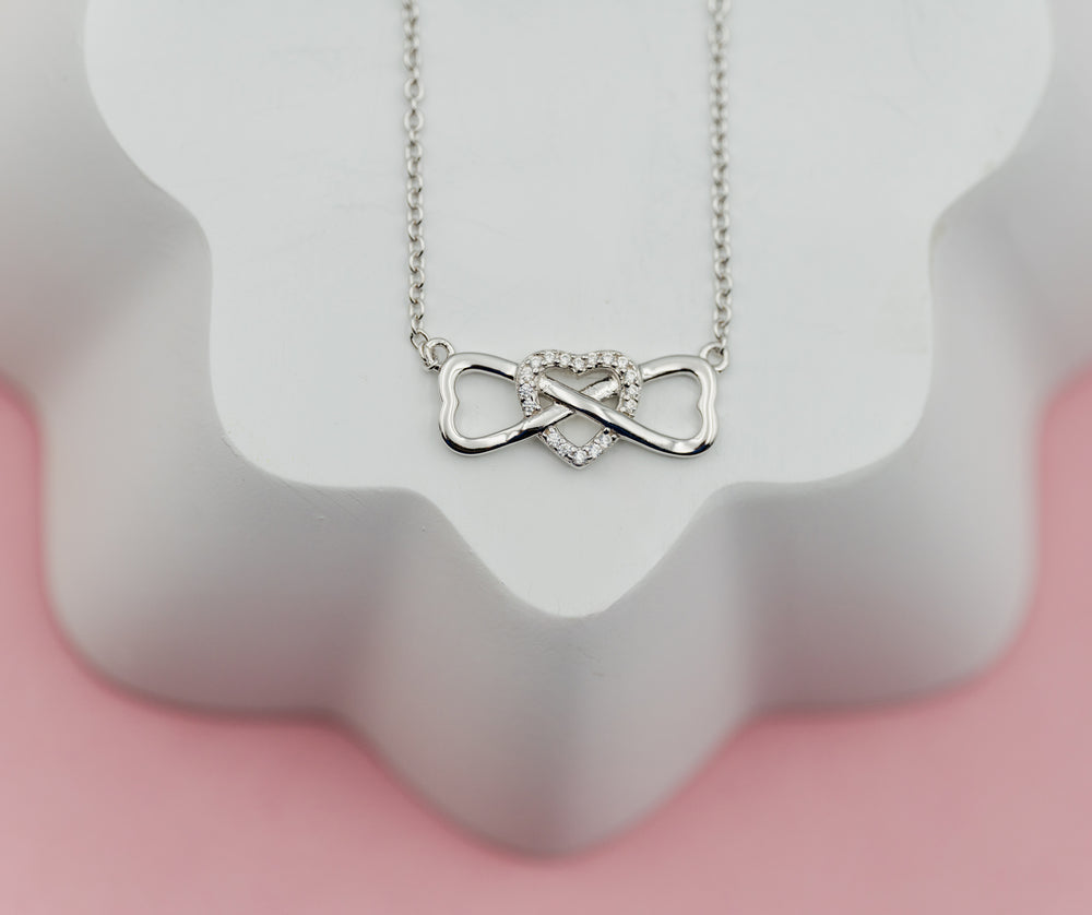 LDS Sister Missionary Infinity Heart Necklace