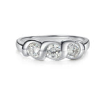 Timeless Sterling Silver Baby Ring with GenuineWhite Sapphires