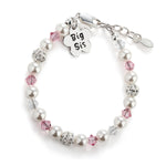 Big Sis (Flower) - Sterling Silver Big Sister Bracelet - Cherished Moments Jewelry