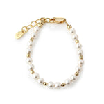 14K Gold Plated Simulated Pearl Baby and Kids Bracelet