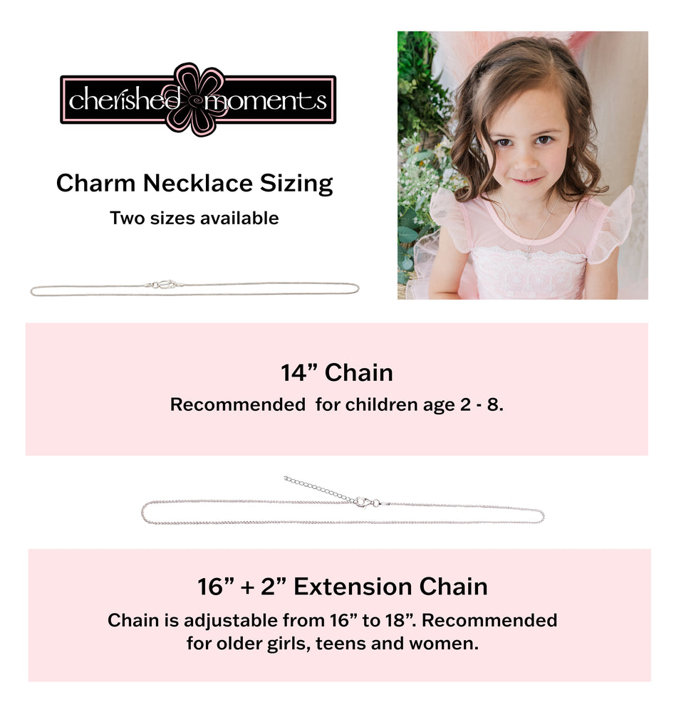 Sterling Silver Children's Infinity Cross Necklace for Kids