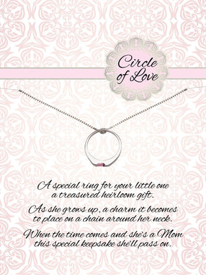 Circle of Love Keepsake Gift for Girls Baby Gift - Cherished Moments Jewelry