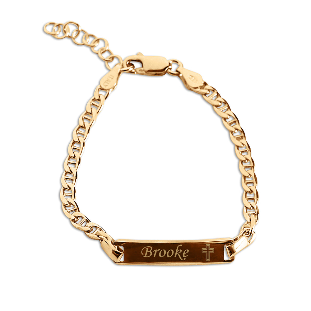 Preloved Brooks And Bentley Charm Bracelet Footprint My Precious Child Gold  Tone | eBay