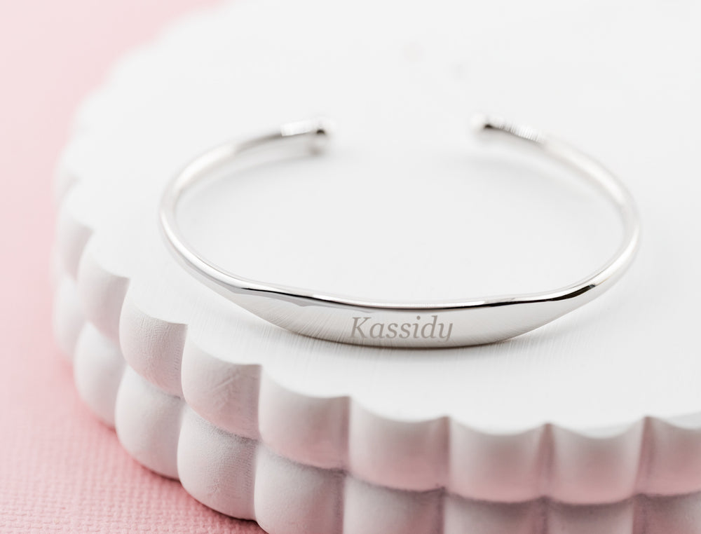 Cuff (Silver) - Sterling Silver Cuff Bracelet for Kids