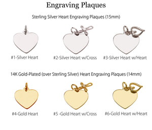 14K Gold-Plated Pink and White Pearl Heart Bracelet plaques