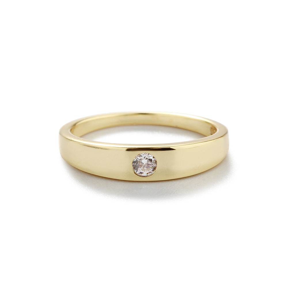14K Gold-Plated Baby Ring with Tiny CZ for babies, kids, and women –  Cherished Moments Jewelry