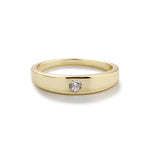 14K Gold-Plated Baby Ring with CZ for Kids