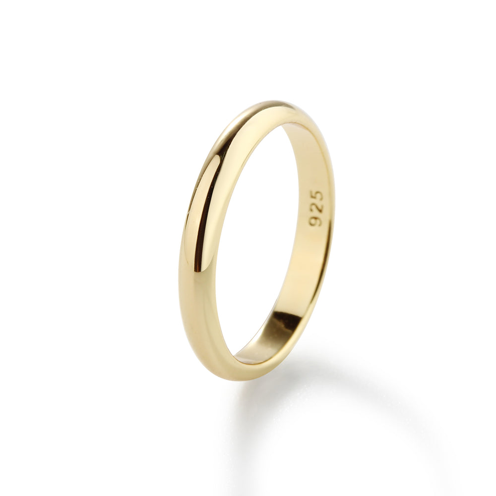 14K Gold-Plated Baby Ring - 2mm Band