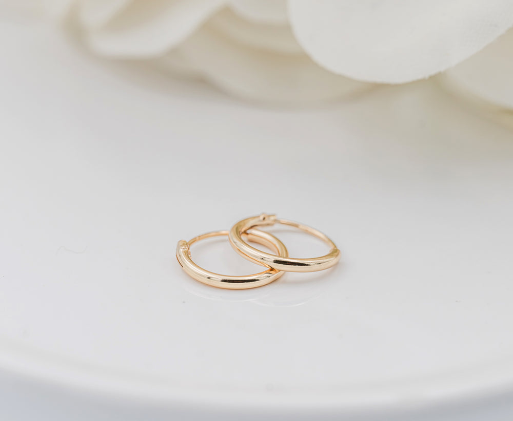 14K Gold-Plated Endless Hoop Earring