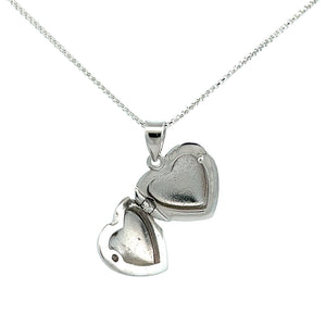 
                
                    Load image into Gallery viewer, Sterling Silver Children&amp;#39;s Heart Locket
                
            