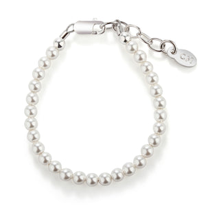 
                
                    Load image into Gallery viewer, Serenity - Sterling Silver Pearl Baby Bracelet for Kids
                
            