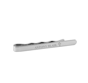 Personalized First Communion Tie Bar with Cross and Boys Tie Gift Set for Boys