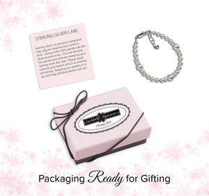 Sophia - Sterling Silver Pearl Bracelet for Little Girls