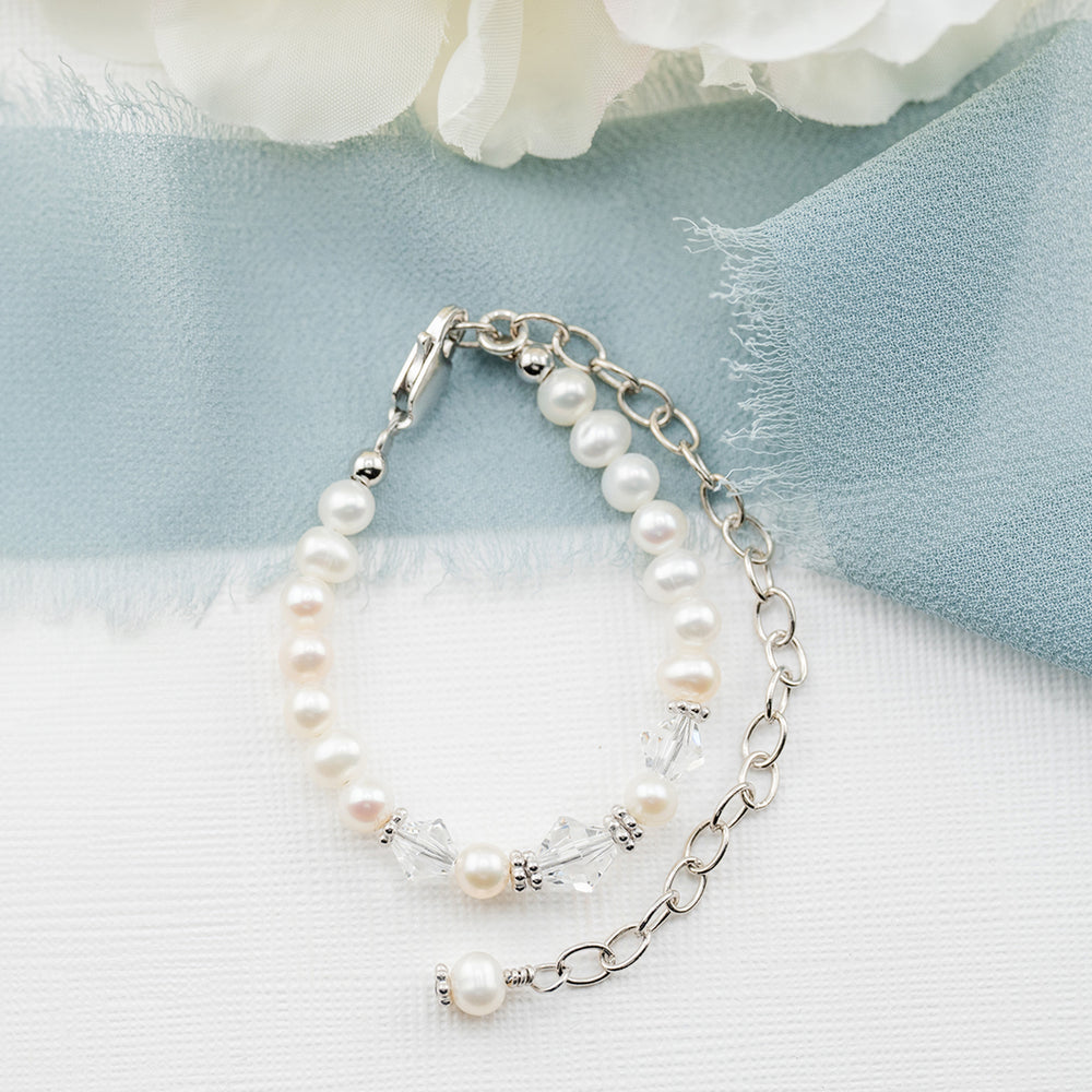 Blessing to Bride Sterling Silver Baby Bracelet