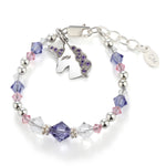 Unicorn (Lavender) - Sterling Silver Unicorn Bracelet for Little Girls