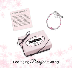Unicorn (Pink) - Sterling Silver Unicorn Bracelet for Little Girls
