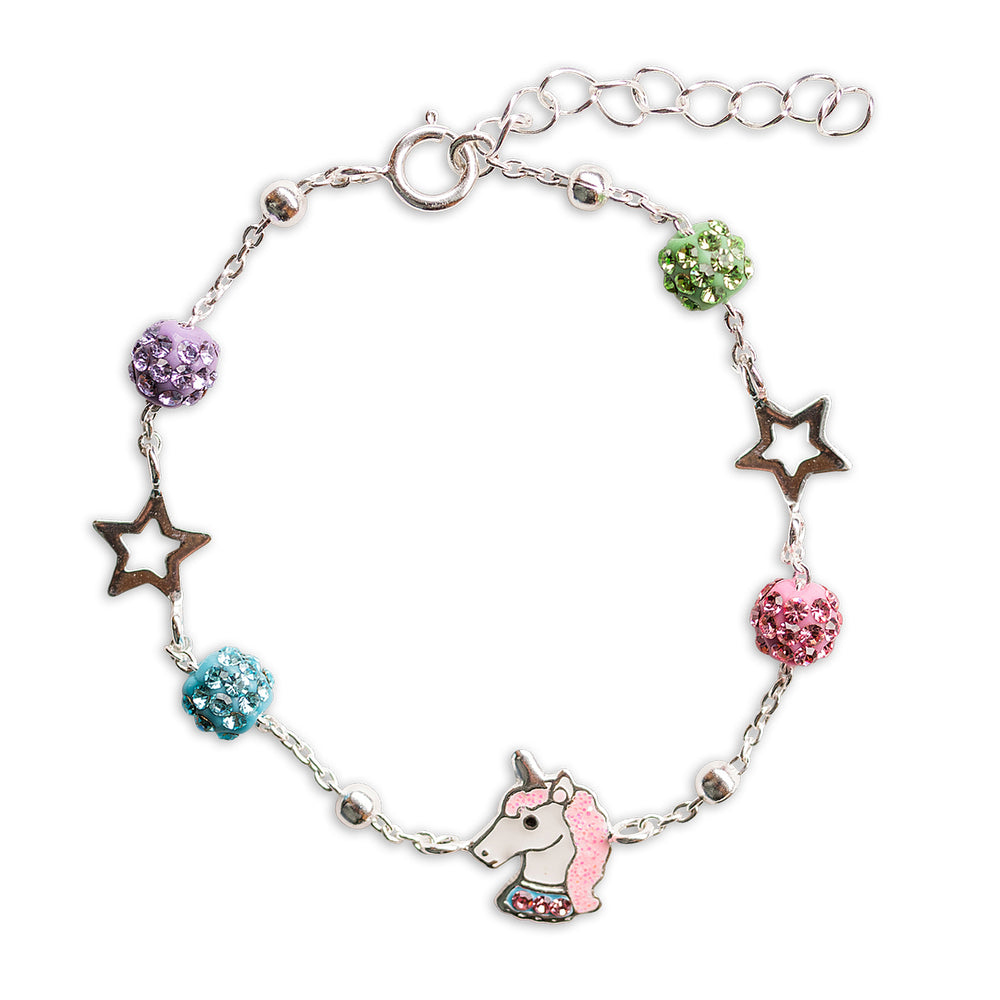 Sterling Silver Unicorn Stardust Bracelet for Kids