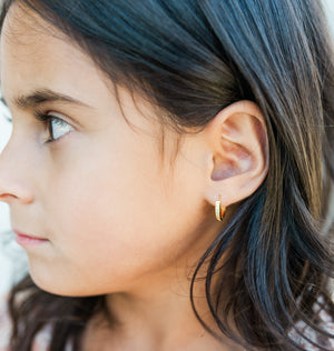 Girl Huggie Hoop Earrings