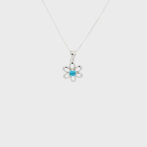 
                
                    Load and play video in Gallery viewer, Sterling Silver Birthstone Daisy Flower Necklace for Little Girls
                
            