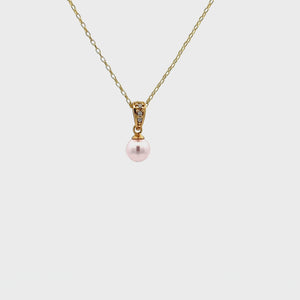 
                
                    Load and play video in Gallery viewer, 14K Gold-Plated Children&amp;#39;s Pink Pearl Necklace for Kids
                
            