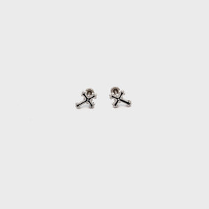 
                
                    Load and play video in Gallery viewer, Sterling Silver Cross Earrings for Baptism or Communion
                
            