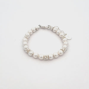 
                
                    Load and play video in Gallery viewer, Victoria - Sterling Silver Pearl Bracelet for Baby and Kids
                
            