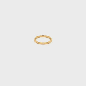 
                
                    Load and play video in Gallery viewer, 14K Gold-Plated Baby Ring - 2mm Band
                
            