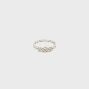 
                
                    Load and play video in Gallery viewer, Sterling Silver Baby Ring with Daisy Flowers for Girls
                
            