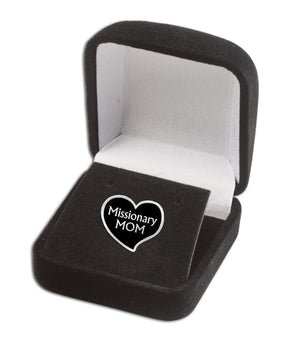 LDS Missionary Mom Heart Pin